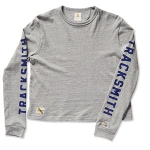 Tracksmith ECU Womens Grayboy Longsleeve Sz L